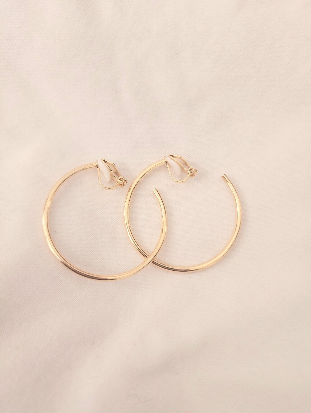3 For $18 New Gold Hoop Clip-ON Earrings Small